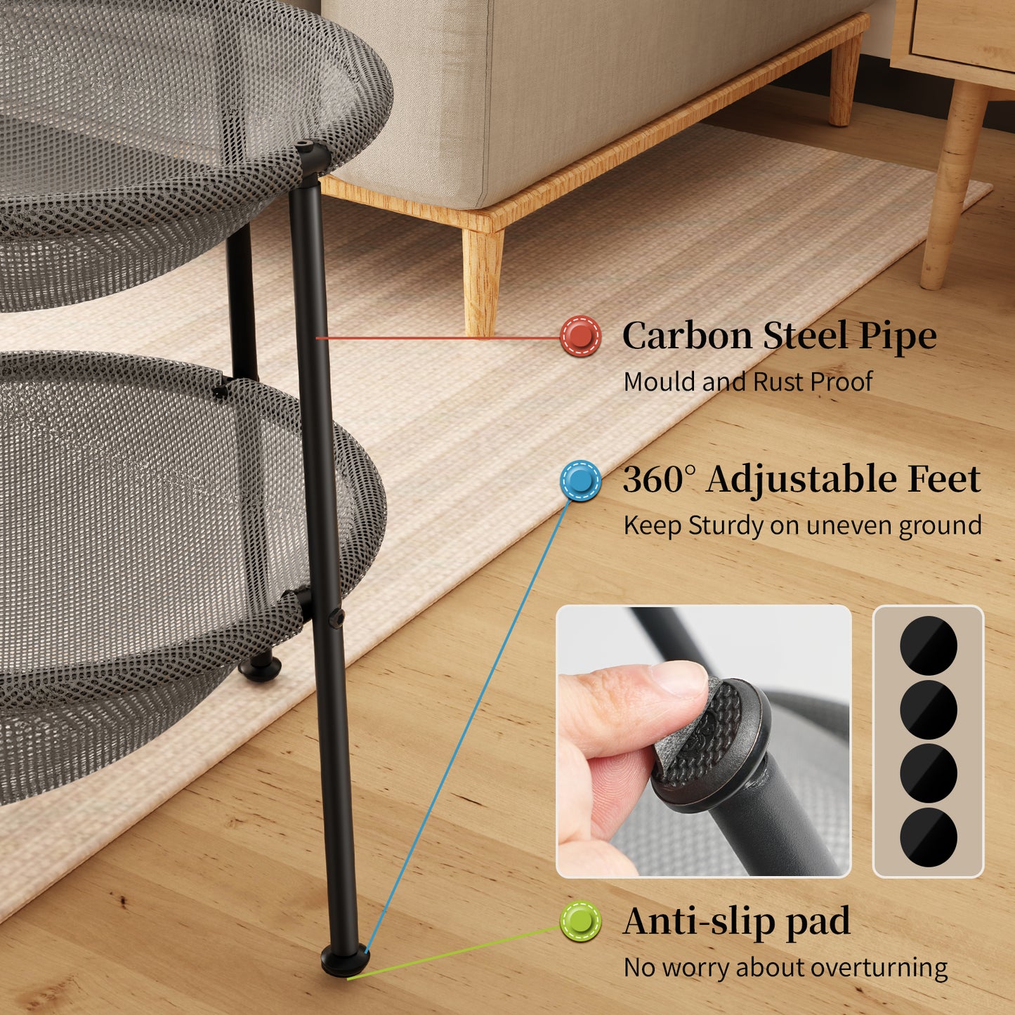 Grey Double Cat Bed