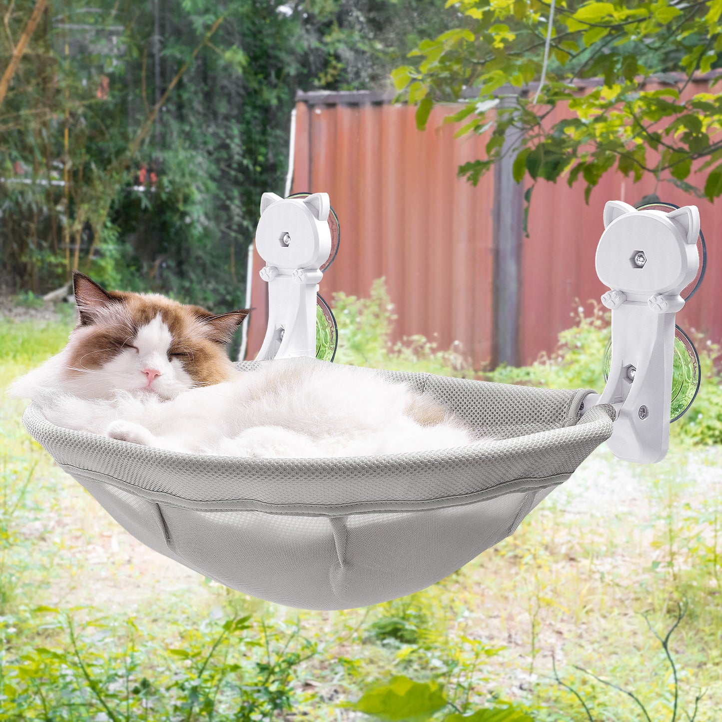 Cat Window Perch, Foldable & Breathable Cat Window Hammock - Maximum Hold Up to 40lb
