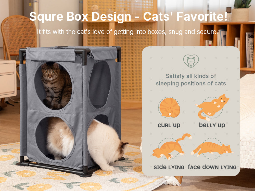 2-Level Cat House&Condo