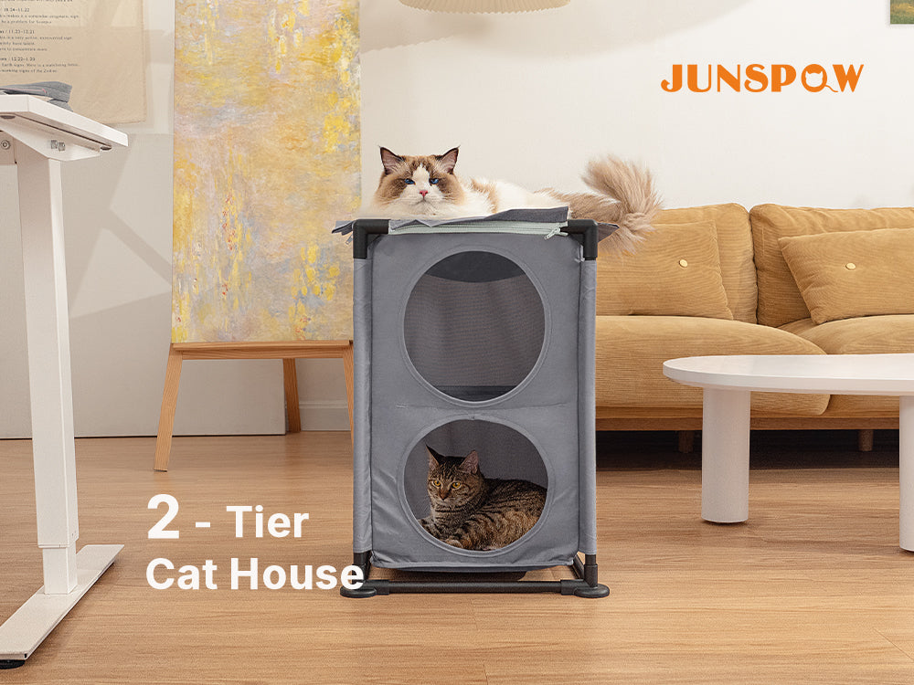 2-Level Cat House&Condo