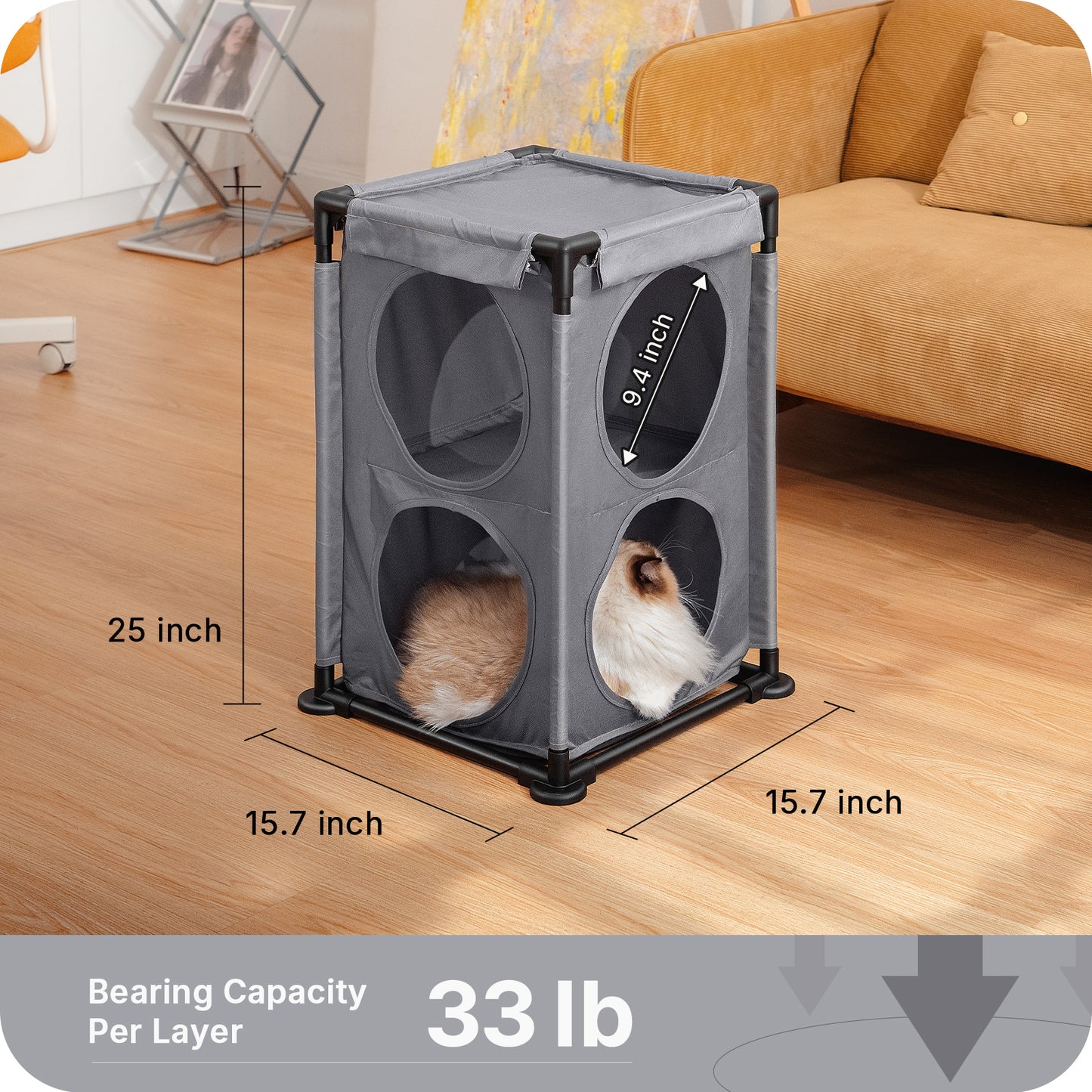 2-Level Cat House&Condo