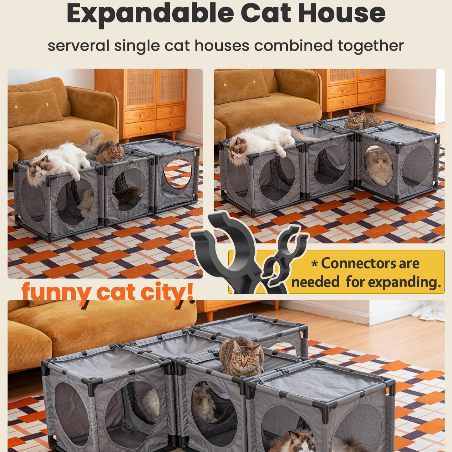 Expandable Kitty House