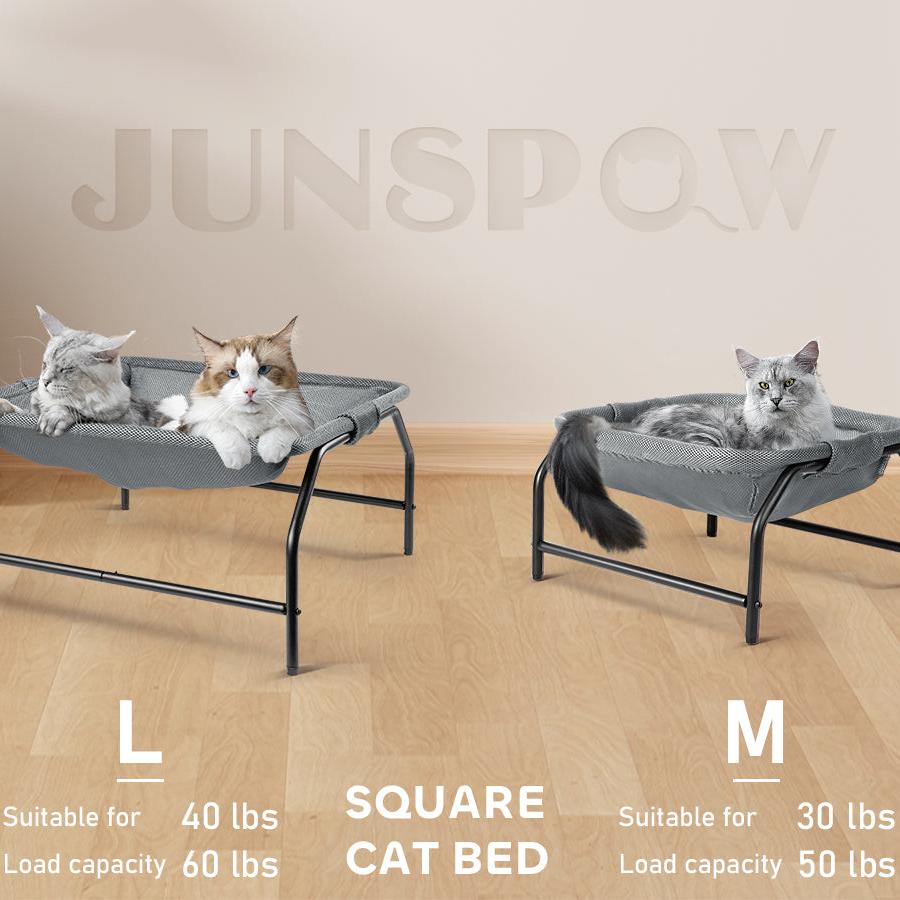 Gray Square Pet Bed [Large]