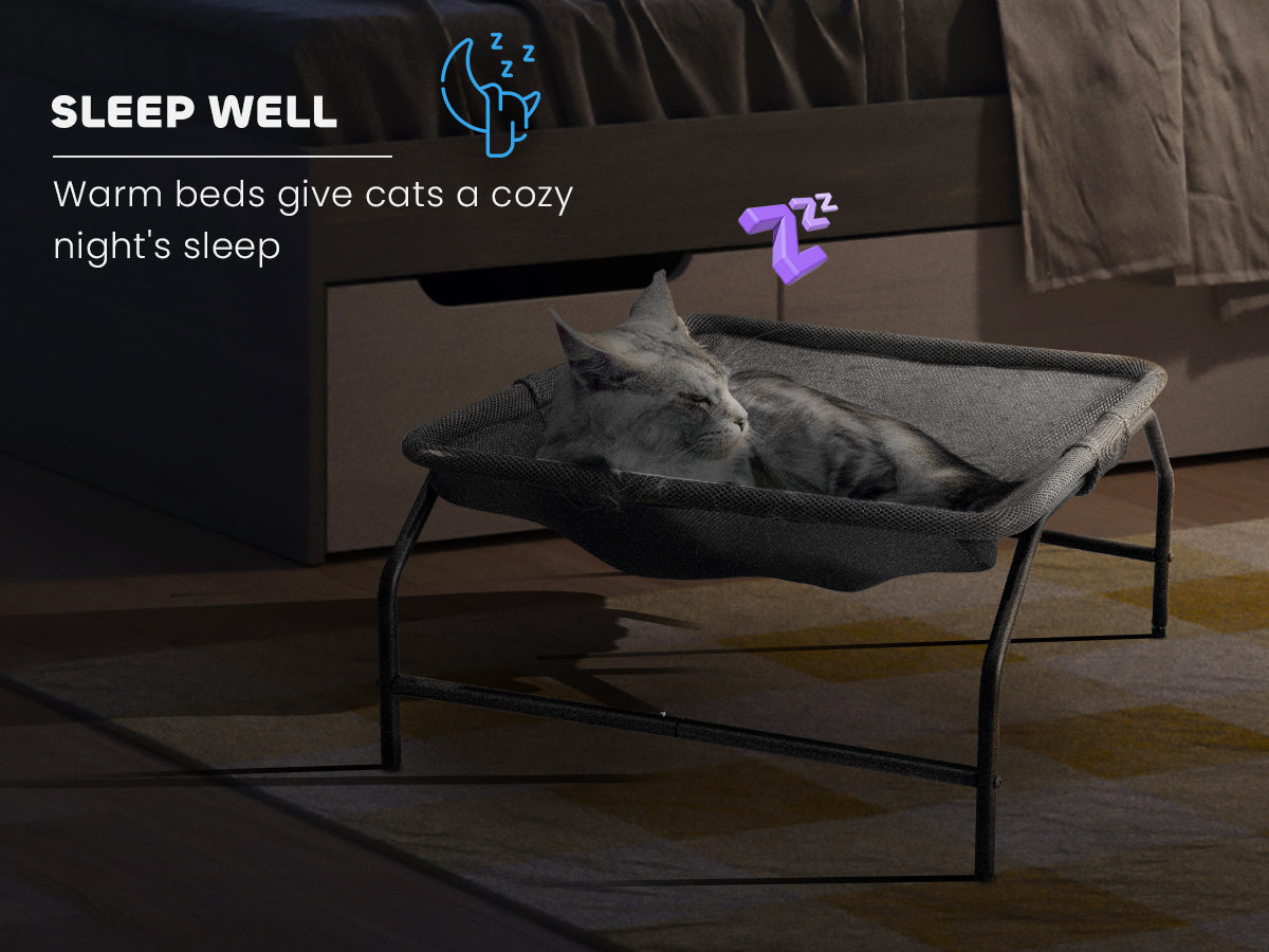 Gray Square Pet Bed [Large]