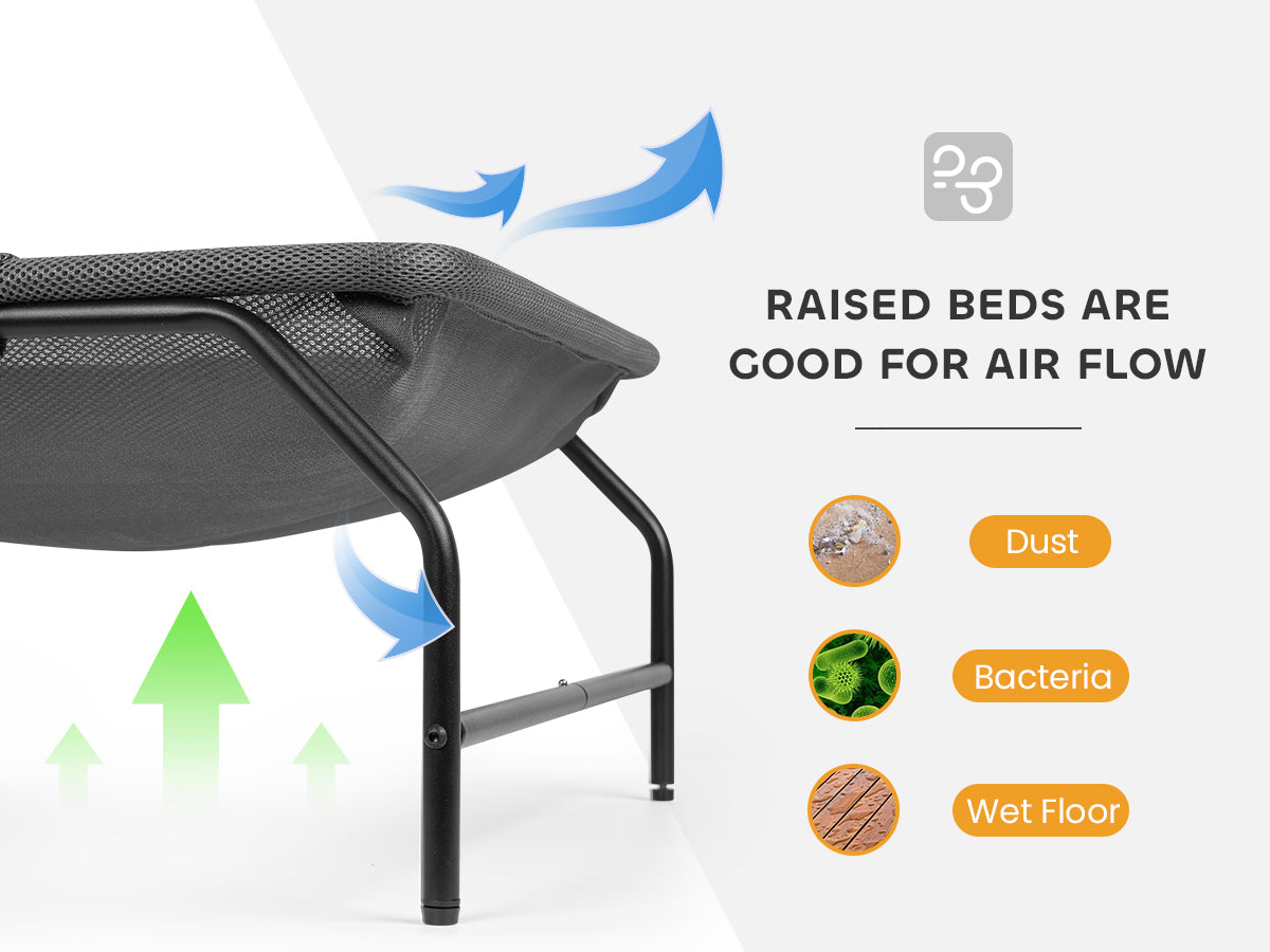 Gray Square Pet Bed [Large]