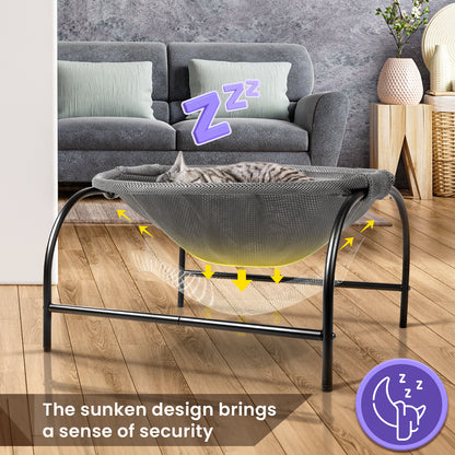 Gray Round Cat Bed [Large]