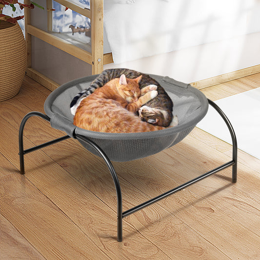 Gray Round Cat Bed [Large]