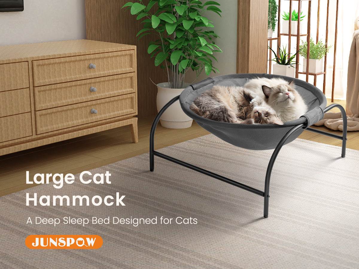 Gray Round Cat Bed [Large]