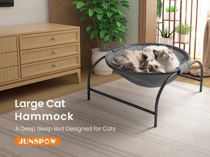 Gray Round Cat Bed [Large]
