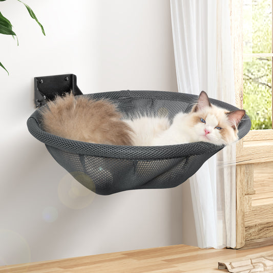 Cat Hammock Wall Mounted for Sleeping, Playing, Climbing - Maximum Hold Up to 30lb