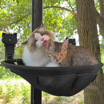 Cat Window Perch, Foldable & Breathable Cat Window Hammock - Maximum Hold Up to 40lb