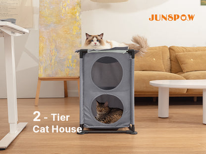 2-Level Cat House&Condo